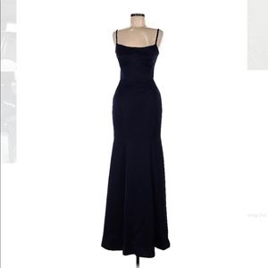 Stunning La Femme cocktail/evening gown in navy